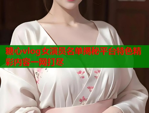糖心vlog女演员名单揭秘平台特色精彩内容一网打尽